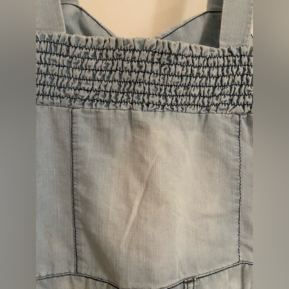 Chic Denim Button-Up Romper Noble - Picture 5 of 9